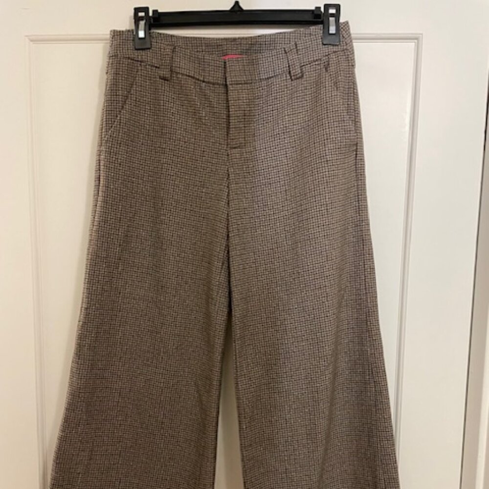 Alice + Olivia Brown Wide Leg Pants